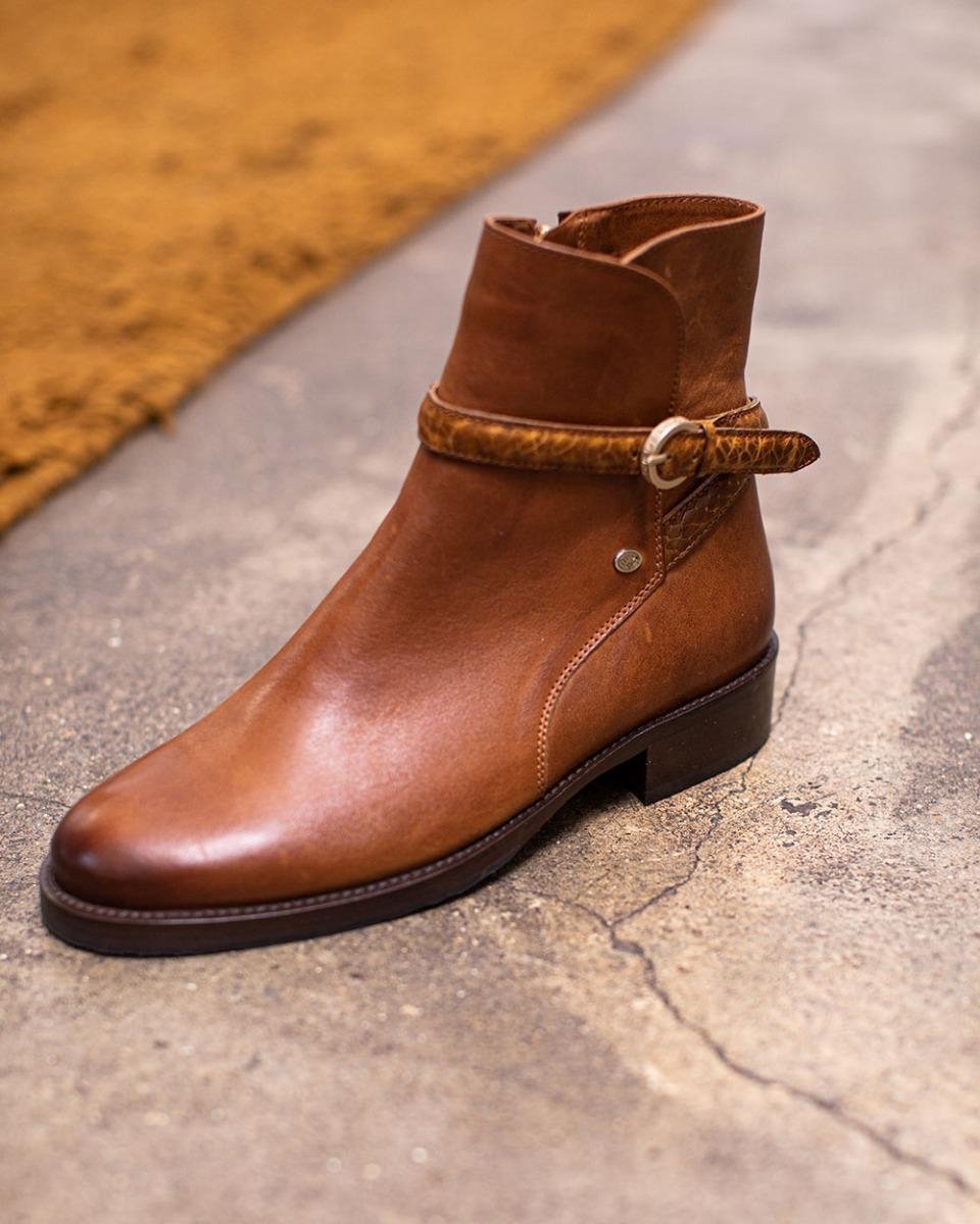 Fred de la Bretoniere Enkellaarzen - Cognac | bol.com