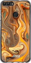 Huawei P Smart (2018) Hoesje Transparant TPU Case - Brownie Caramel #ffffff