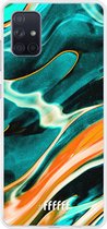 Samsung Galaxy A71 Hoesje Transparant TPU Case - Fresh Waves #ffffff