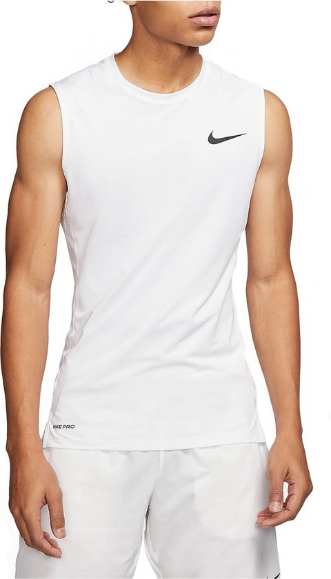 Nike Pro Top Sporttop - Maat S - Mannen - wit,zwart | bol.com
