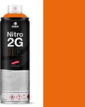 MTN Nitro 2G Mat Oranje Spuitbus - 500ml, extreem hoge dekkracht