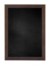 Zwart Krijtbord met Houten Lijst - Koloniaal - 63 x 83 cm - Lijstbreedte: 20 mm - Vlak