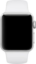 iWatch bandje – Wit – 38/40 mm – Apple Watch – Sportbandje – White - S/M – Siliconen - Apple Watch Serie 3/2/1 – Apple Watch Serie 5/4