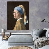 Poster - Johannes Vermeer Meisje met de parel op A1 (60x84cm) - Op prachtig 135 grams papier - Vintage - Posters - Johannes vermeer - Meisje met de parel - Muurdecoratie