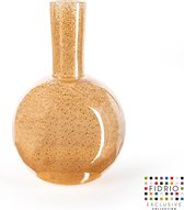 Design vaas Globe M - Fidrio COPPER - glas, mondgeblazen bloemenvaas - hoogte 26 cm