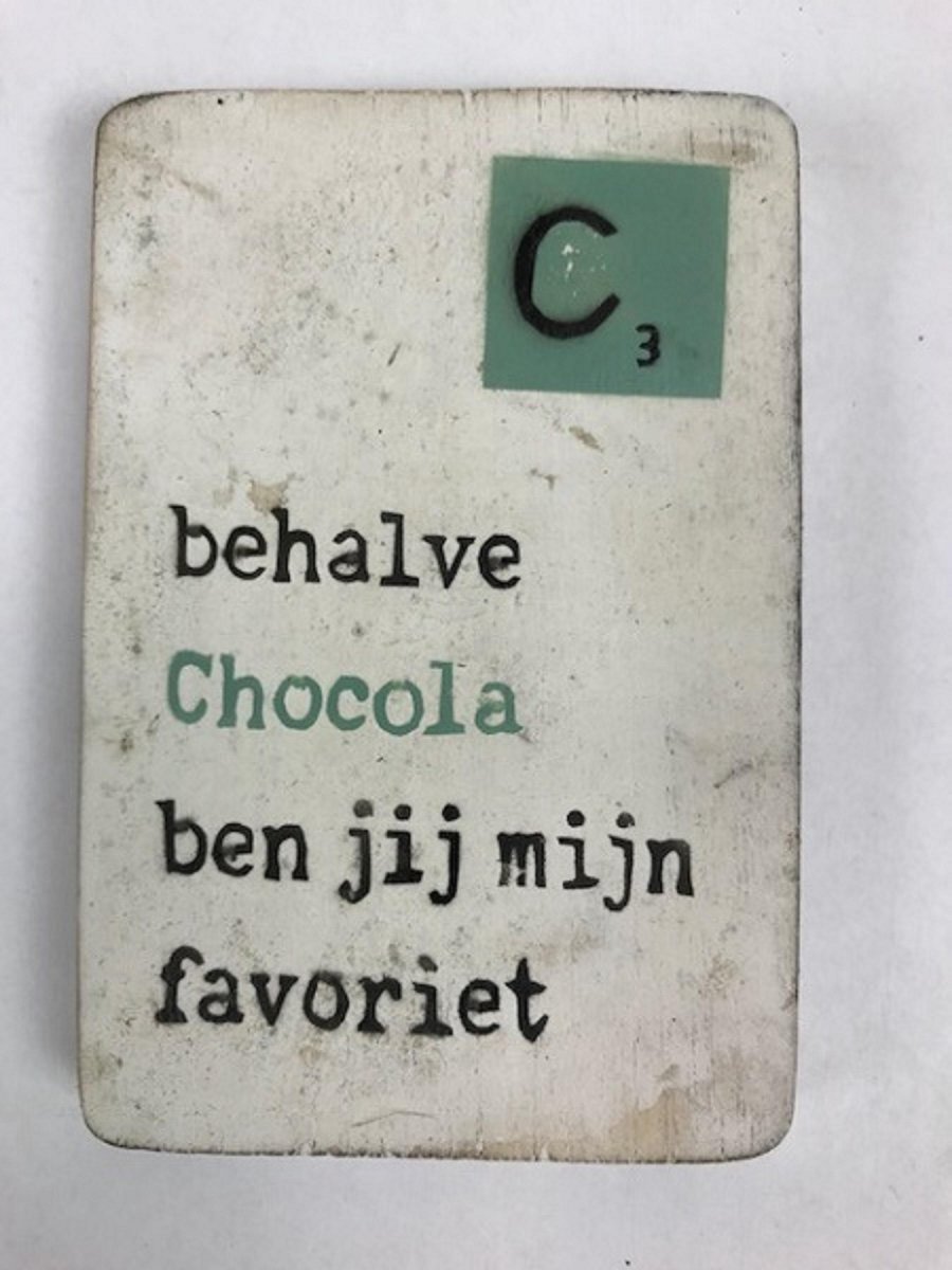 Magneet 6x9 cm Chocola