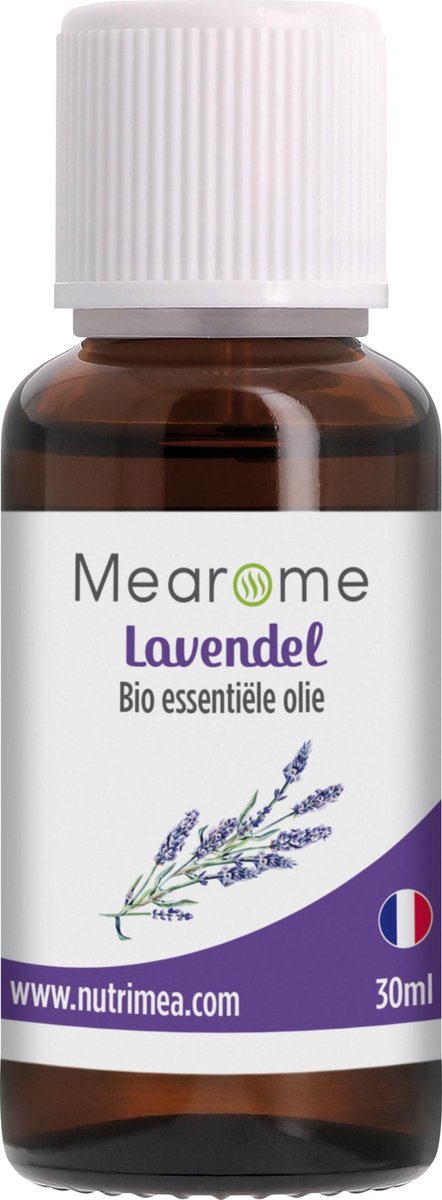 Goedkoopste Etherische olie - Lavendel - Essentiële olie 100 puur en biologisch – Mearome - 30 ml - FR-BIO-01