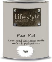 Lifestyle Puur Mat - Muurverf - Wit - 1 liter