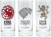 GAME OF THRONES - 3 glasses set