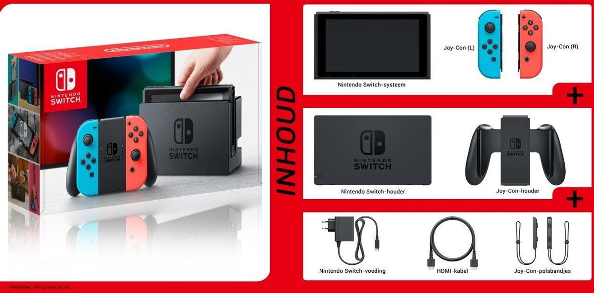 Nintendo Switch Console - Blauw / Rood | bol.com