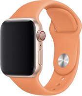 iWatch bandje – Papaja – 38/40 mm – Apple Watch – Sportbandje – Papaya - S/M – Siliconen - Apple Watch Serie 3/2/1 – Apple Watch Serie 5/4