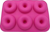 Siliconen Donut Bakvorm / Mal - Zelf donuts maken! - Roze