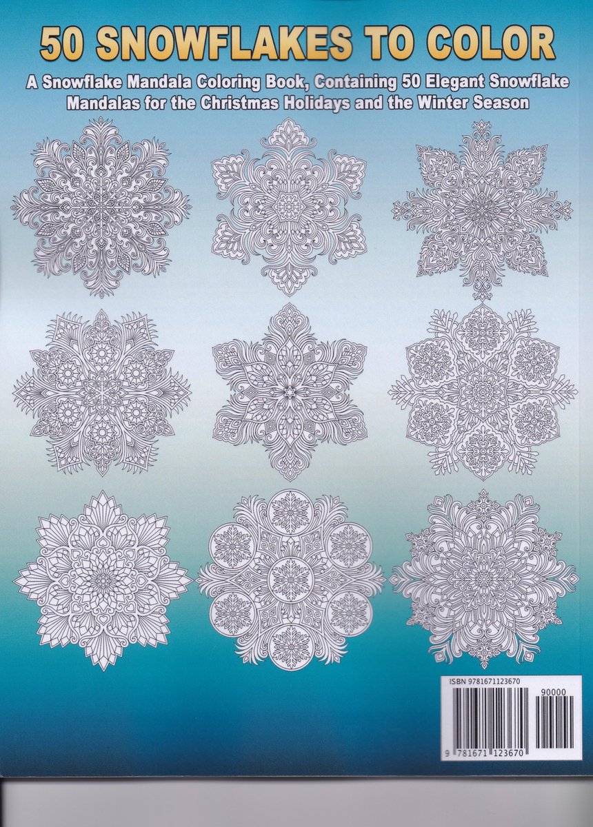50 Snowflakes Mandalas to Color - Kameliya Angelkova - Kleurboek voor