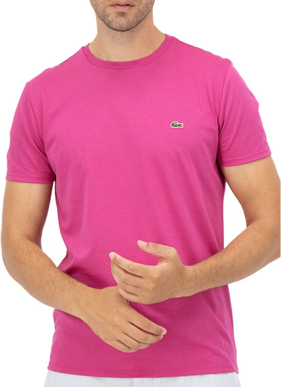 Lacoste T shirt Mannen roze bol