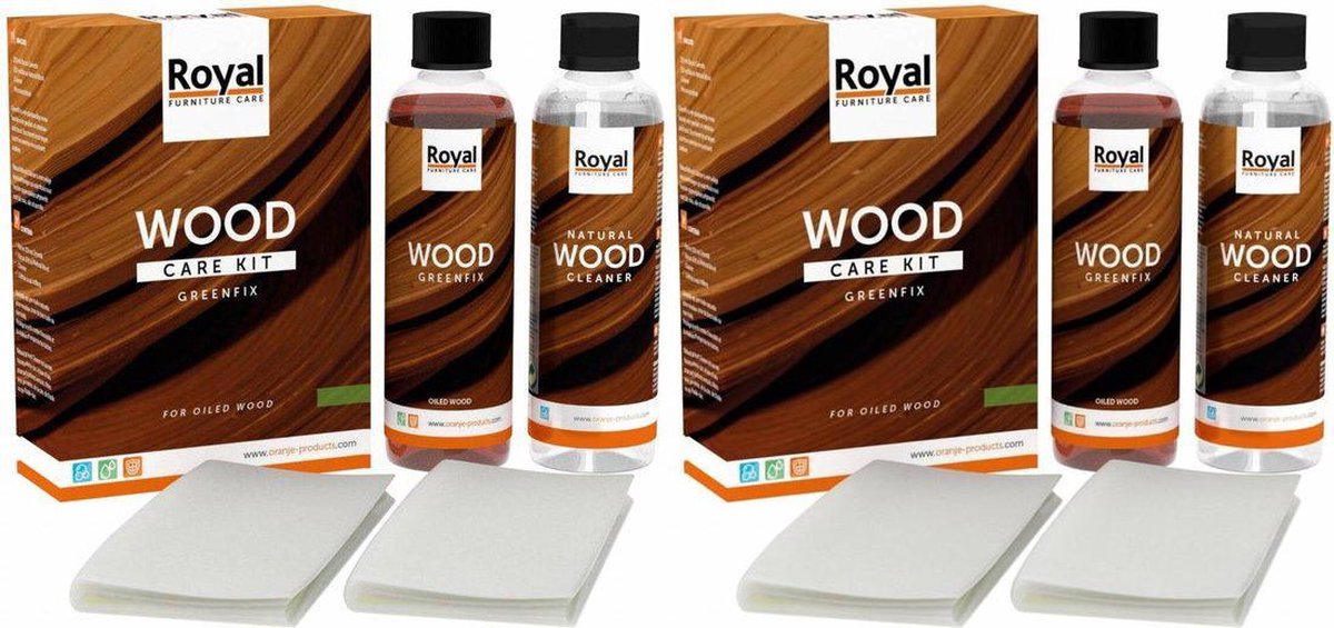 Royal Furniture Care, Greenfix Wood Care Kit, 4x250ml, 2pack