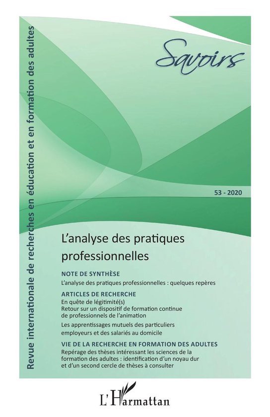 L'analyse des pratiques professionnelles - cover