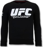 Luxe  Sweater Heren - UFC Championship - Zwart