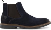 Travelin' Glasgow Chelsea - Halfhoge Suede leren herenschoen - boot - Nette schoenen - Blauw leer - Maat 43