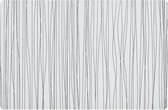 10x Rechthoekige placemats metallic wit 30 x 45 cm - Zeller - Tafeldecoratie - Borden onderleggers van kunststof