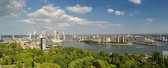 Fotobehang Rotterdam Skyline en Kop van Zuid 350 x 260 cm - € 235,--