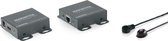 Marmitek MegaView 66 - HDMI Extender met IR retour over 1 CAT5e/CAT 6 kabel - 60 m - 1080p Full HD, DVI, EDID en HDCP - infrarood retourkanaal