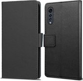 LG Velvet hoesje - Book Wallet Case - zwart