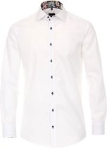 Venti Overhemd Wit Bloemen Motief 103494800-000 - M