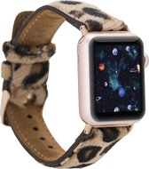 Bouletta - leer iWatch bandje 42/44 mm - Series 1/2/3/4/5 - Leopard