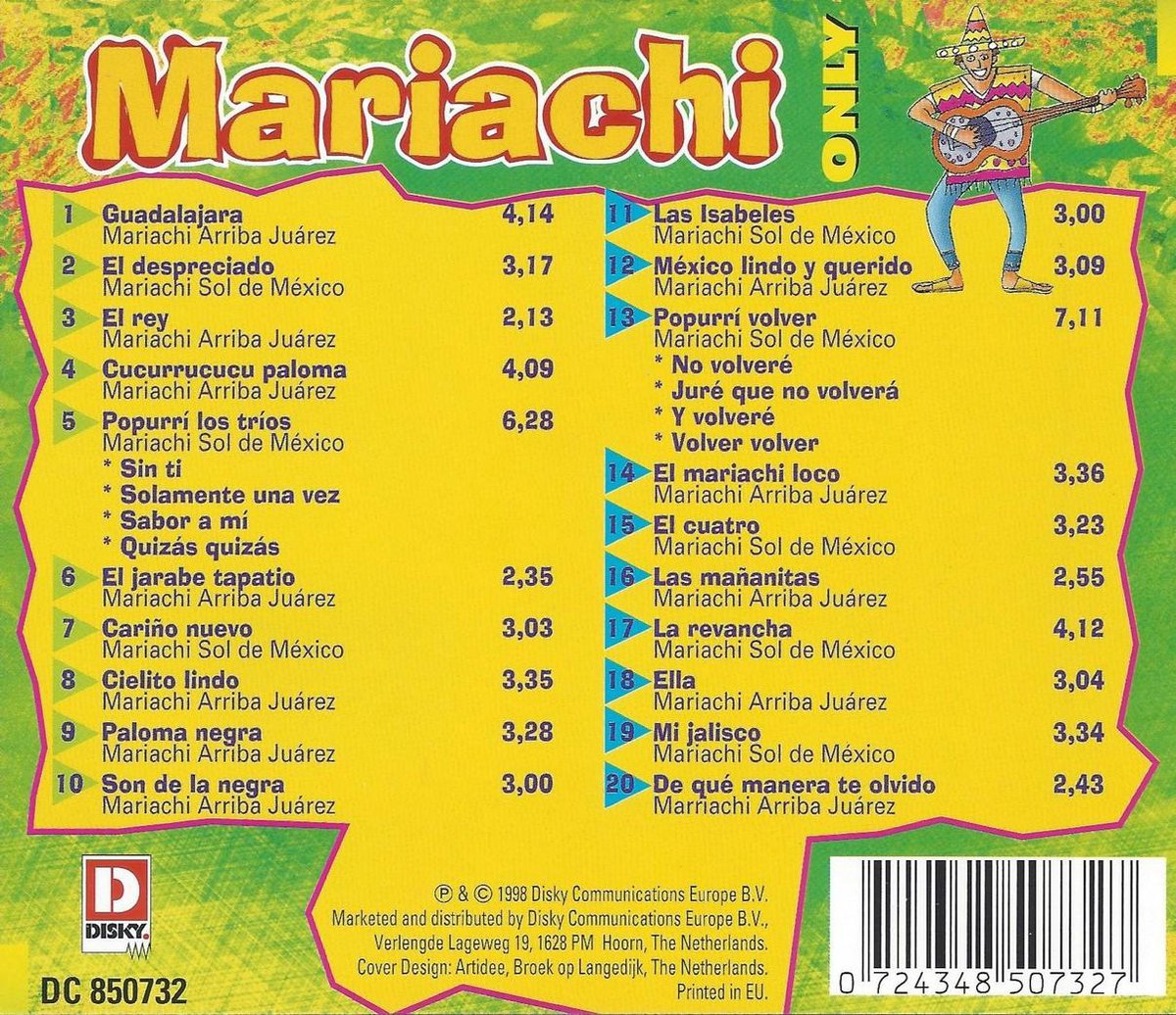 Mariachi Only, Various | CD (album) | Muziek | bol.com
