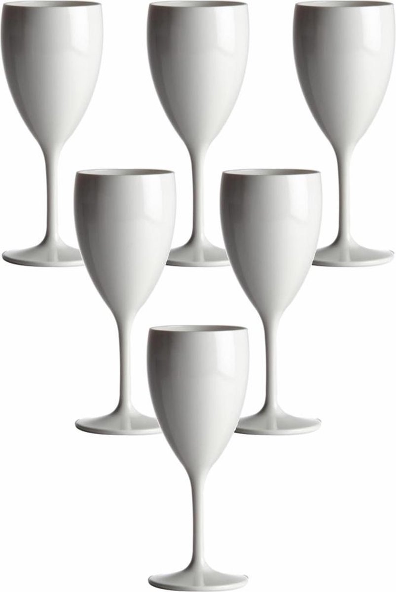 Decorline - 48 verres à vin en plastique de qualité supérieure