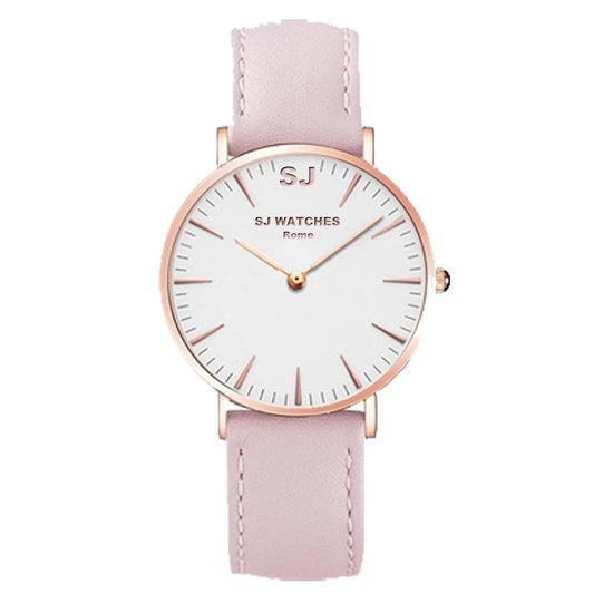 Wiens evolutie expeditie SJ WATCHES Rome horloge dames roze en rose goud - horloges voor vrouwen  36mm | bol.com