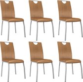 Eetkamerstoelen set 6 stuks  (Incl LW anti kras viltjes) - Eetkamer stoelen - Extra stoelen voor huiskamer - Dineerstoelen – Tafelstoelen