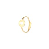 Nana  Dames Ring met letter O  - goudkleurig ringen met initiaal - Vrouwen Liefde Cadeau-Vriendschapsring - Relatie Ringen