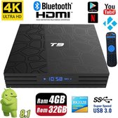 DrPhone AT9 - Android 9.0 TV Box - Mediaplayer - 4K HD -  4GB RAM - 64GB Opslag - Bluetooth 4.0 - Dual Wifi met USB 3.0/Ethernet/AV & Micro SD Kaart ingang