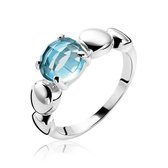 ZINZI zilveren ring turquoise ZIR1145T56