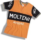Molteni casual retro shirt | We ღ de koers! | Casual shirt geinspireerd op het Molteni wielershirt van de wielerlegende Eddy Merckx. - 100% katoen Heren T-shirt XL