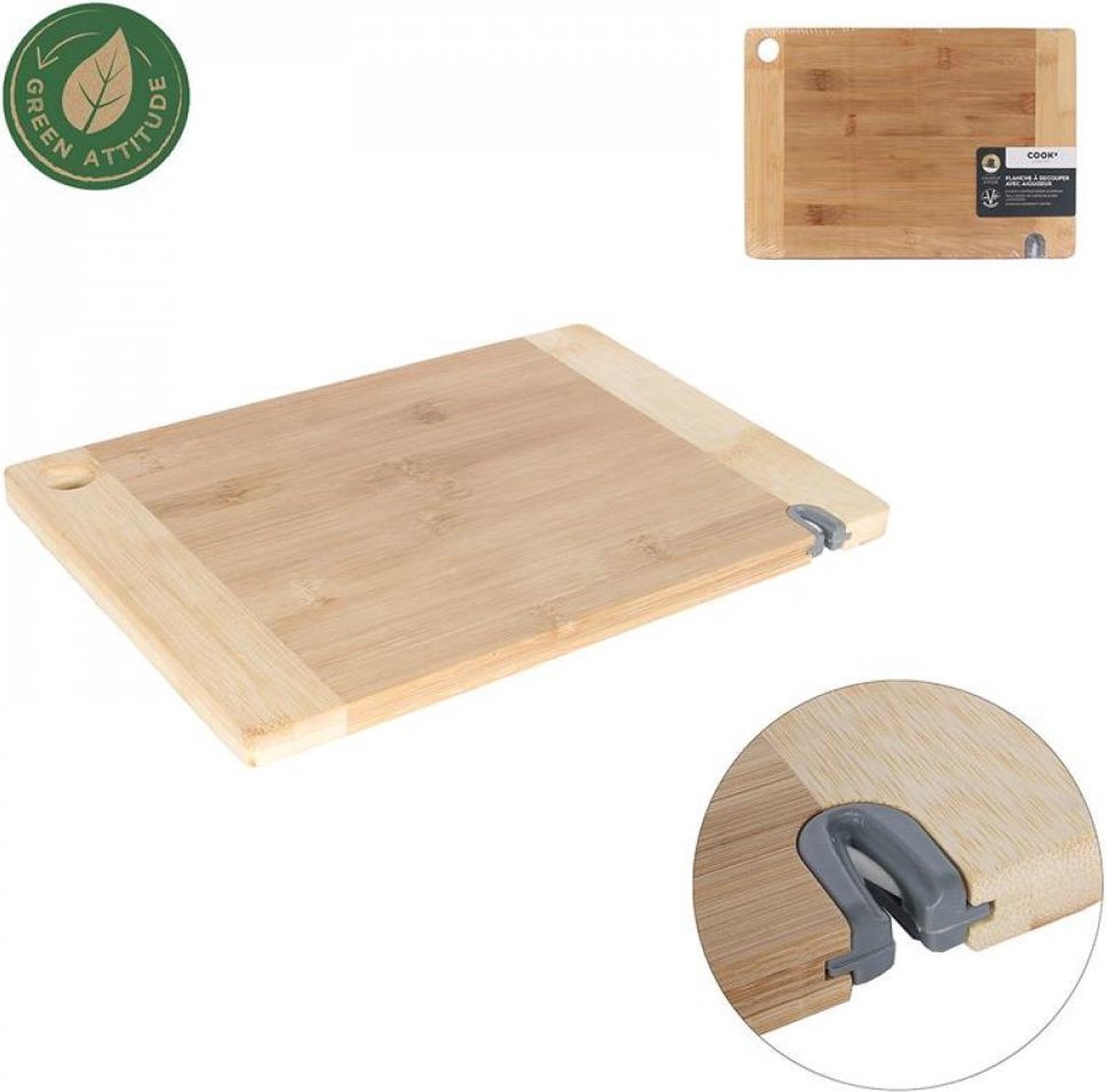 4-in-1 Ontdooiplank, miracle melt-ontdooiplank, snel ontdooien van diepvriesproducten en vlees, dubbelzijdig als snijplank met rasp