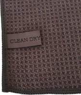 droogdoeken grijs origineel Clean Dry 45 x 60 cm voor kraakhelder streeploos drogen