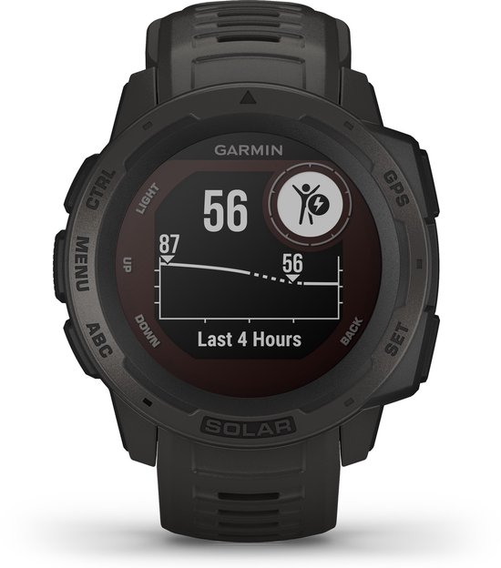 Garmin Instinct Solar - Robuuste multisport smartwatch - Graphite