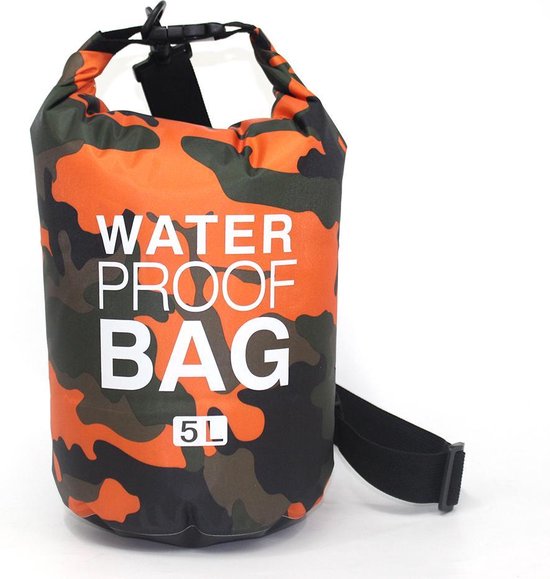 Packaway DryBag - Waterdichte Tas - Zeiltas - Outdoor Rugzak - Dry Bag - 5  Liter - Oranje | bol.com