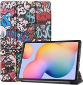 Samsung Galaxy Tab S6 Lite Case Tri-Fold - Graffiti Print