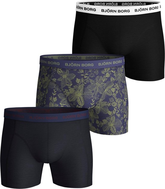 Björn Borg Fiji Flower 3-pack heren boxershort maat S | bol.com