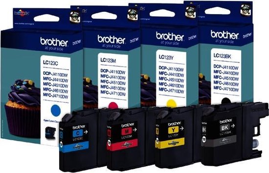 Brother LC-123Y cartouche d'encre 1 pièce(s) Original Rendement élevé (XL) Jaune