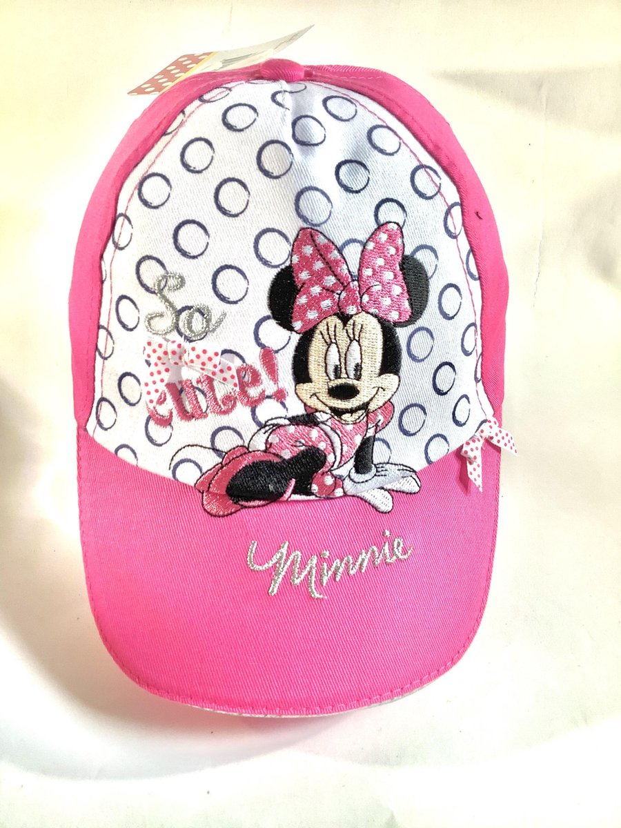 Minnie Mouse cap roze 54cm 5-10 jaar