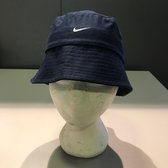 Nike zonnen (vissers) hoedje voor kinderen van 8-12 jaar blauw