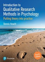 Samenvatting Onderzoeksmethoden en -Technieken III - Introduction to Qualitative Research Methods in Psychology