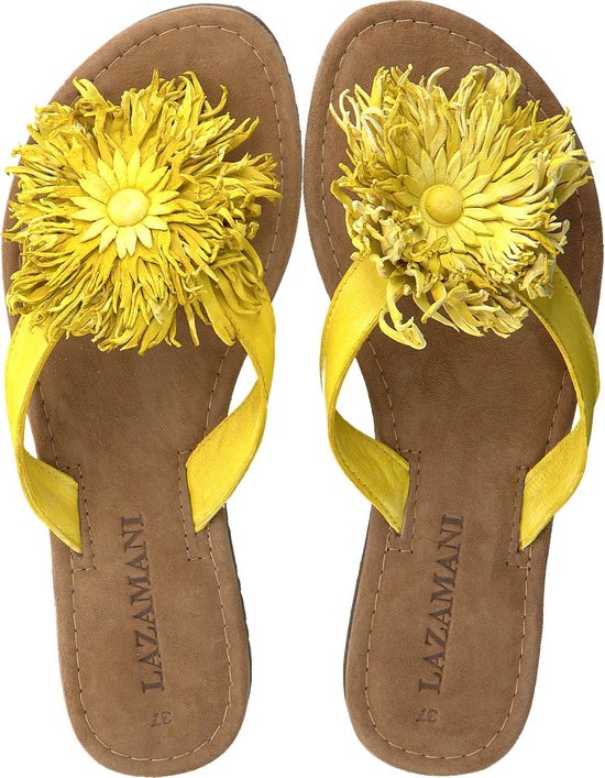 lazamani slipper bloem yellow- maat 37 | bol.com