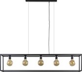 Straluma Hanglamp “Haz” open frame 5-lichts zwart