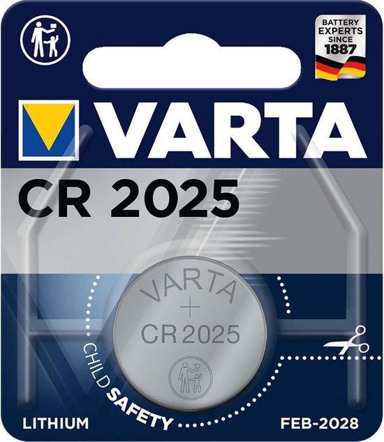 Varta Knoopcel Batterij - Cr 2025 - Lithium Professioneel - 3 Volt | bol.com