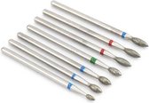 Keramische Frees -  Nagelboortjes - Pedicure en Manicure -  Keramische Nail Boren Set - 7 Stuks (1)